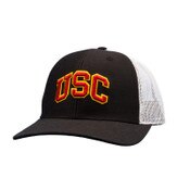USC Trojans '47 Black Arch Structured Basic Trucker Hat